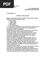 Download organizational behaviour case study by Maha SN35047665 doc pdf