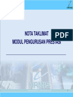 Nota Taklimat Modul Pengurusan Prestasi 22 PDF