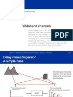 Wideband Channels: Chapter 5 Covered Narrowband Channels Where The Transmit Signal A Pure Sinusoid