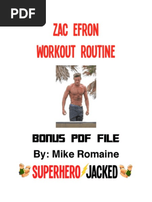 Zac Efron Workout Routine Sports Weight Training
