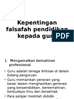 299414686 Kepentingan Falsafah Pendidikan Kepada Guru