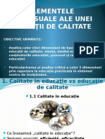 Elemente Procesuale Ale Unei Educatii de Calitate