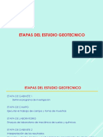 2.0 Etapas de Los Estudiso Geotecnicos