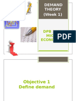 Microeconomics Chapter 2.1 Demand Theory (Week 1)