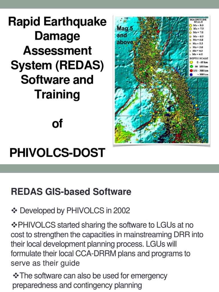 REDAS Training and Software Overview | PDF | Hazards | Earthquakes
