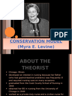 Myra Levine's Conservation Model focuses on holistic nursing care