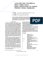 stress analysis of cylindrical shell