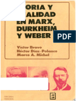 AA. VV. - Teoría y Realidad en Marx, Durkheim y Weber