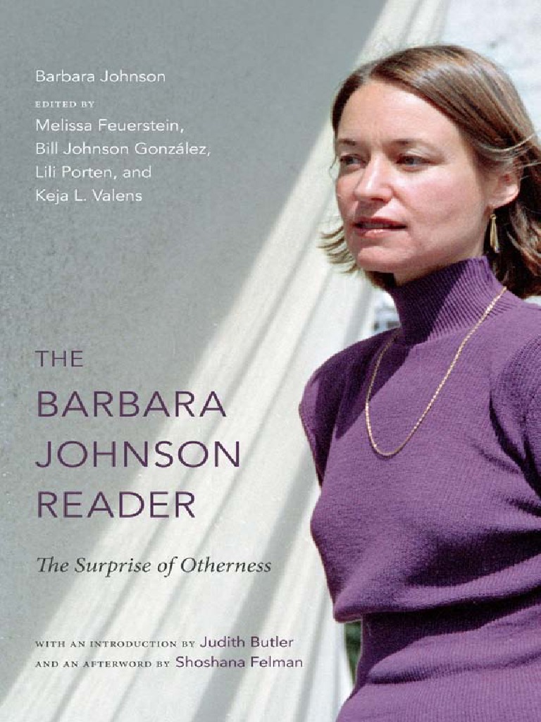 768px x 1024px - Barbara Johnson - A Reader | PDF | Anthropomorphism | Proposition