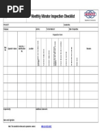 Concrete Mixer Machine Checklist Final