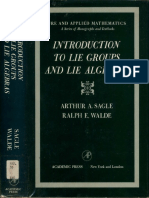 SagleWalde IntroductionToLieGroupsLieAlgebras PDF