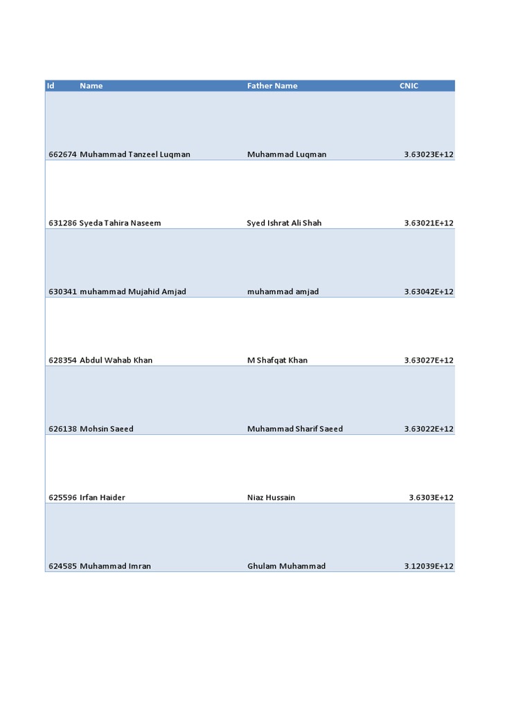 Student Data Records List | PDF