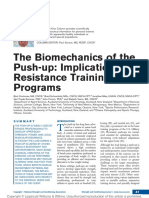 The Biomechanics of The Push Up Implications For Resistance Training Programs
