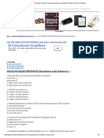 Analog Electronics PDF