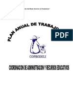 Plana Anual de Trabajo 2017 Coprodeli