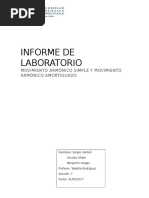 Informe de Laboratorio movimiento armonico