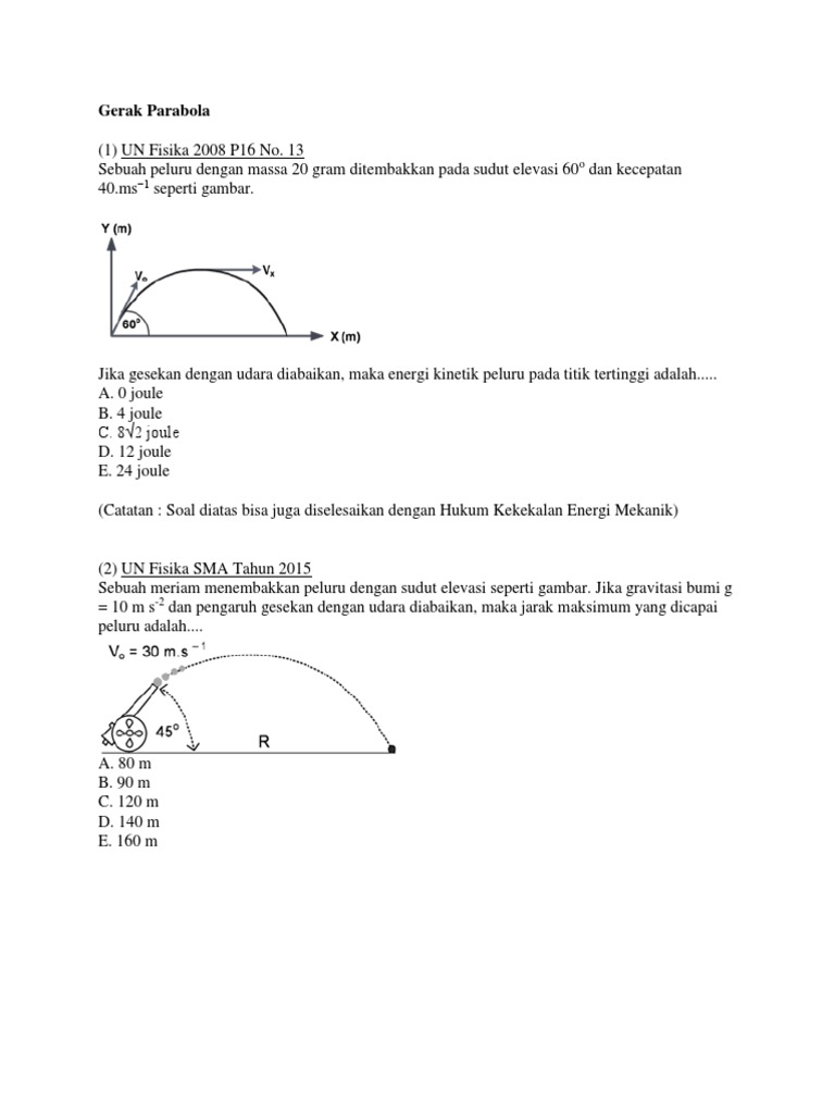 4 Gerak Parabola