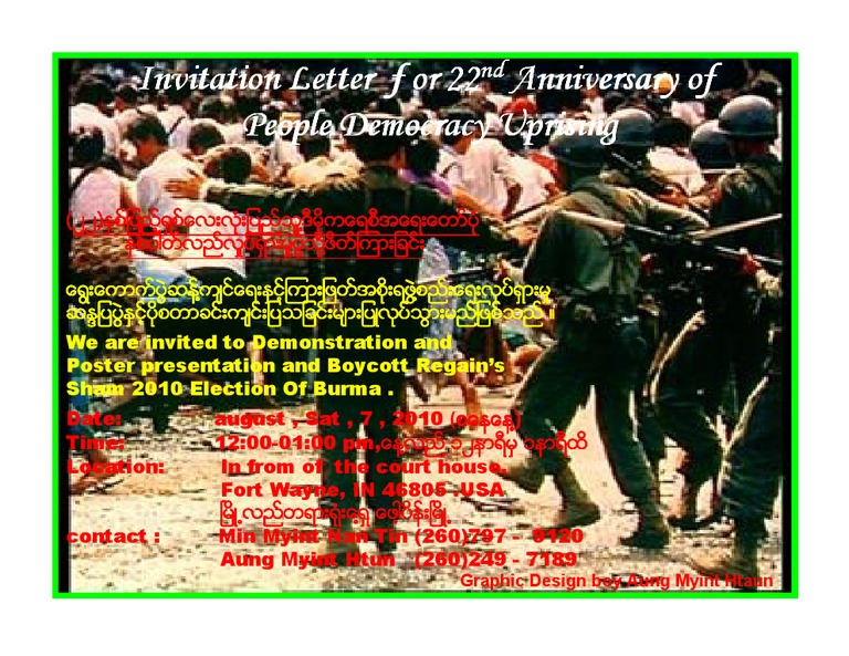 Invitation For Uprising | PDF
