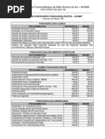 Lista de Honorários AFAMS 2015