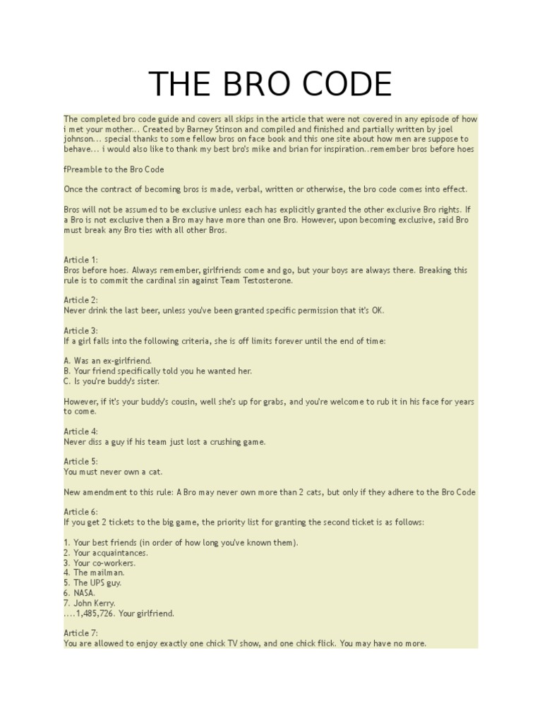 The bro code pdf world wide web internet web