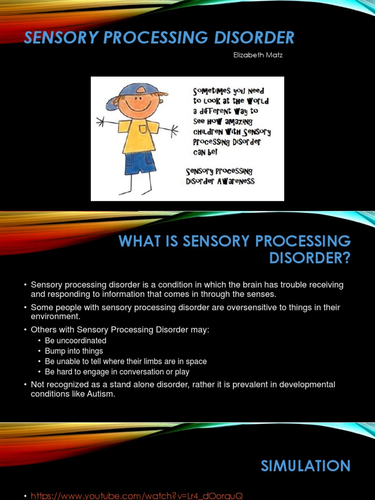 Understanding Sensory Processing Disorder | PDF | Sensory Processing ...