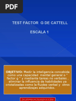 Test del Factor G de Cattell: Escalas 1 y 2 | PDF | Cociente de ...