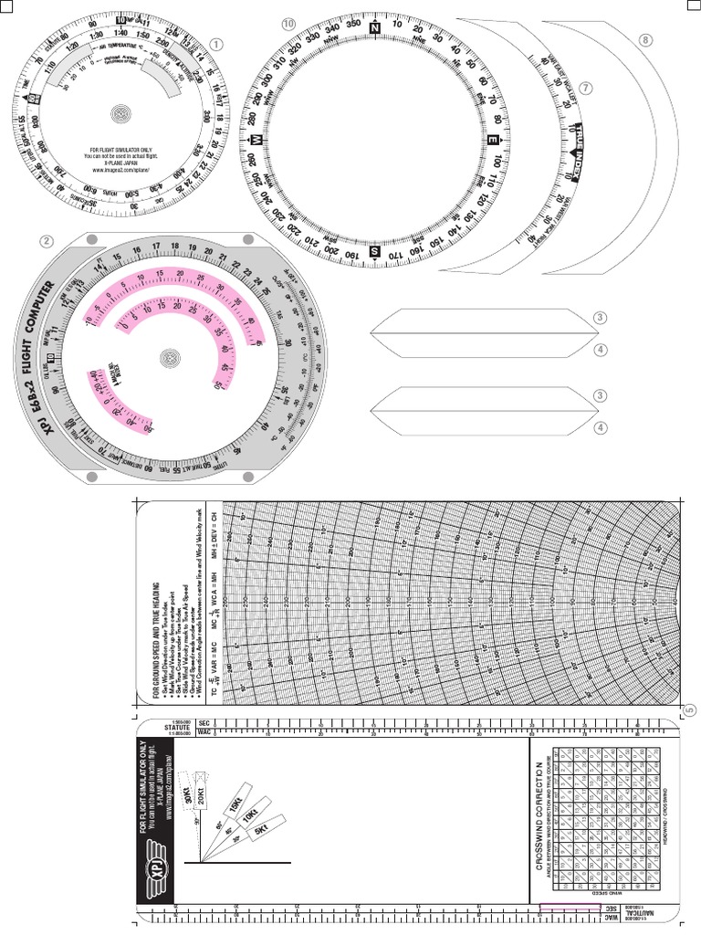 E6BX Crosswind Flight Calculator | PDF | Aviation | Velocity
