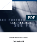 Cash Manager: Microsoft Great Plains Solomon IV 5.0