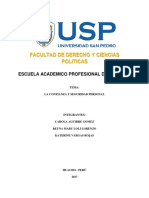 La Confianza y Seguridad Personal