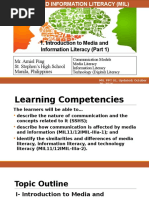 Download 1 Introduction to MIL Part 1- Communication Media Information And Technology Literacy by Melissa Agarrado Reputana SN350546948 doc pdf