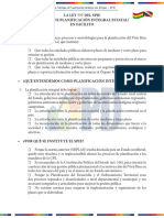 Ley SPIE: Sistema de Planificación Integral del Estado