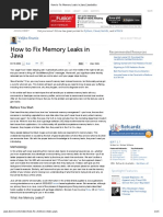 How To Fix Memory Leaks in Java - Javalobby