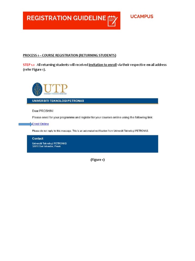 Returning Students Course Registration Guide | PDF | Computing ...