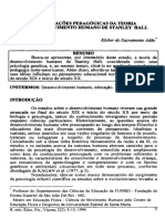 A teoria do desenvolvimento humano de Stanley Hall e suas implicações pedagógicas