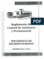 Reglamento Control MDT