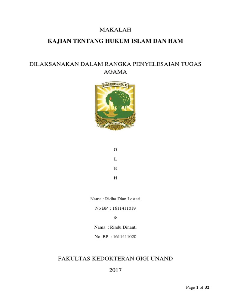 Makalah Agama 2017