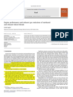 Engine Performance and Emissions of Methanol and Ethanol-Diesel Blends