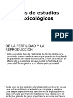 Tipos de Estudios Toxicológicos