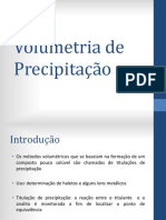 Volumetria de Precipitação