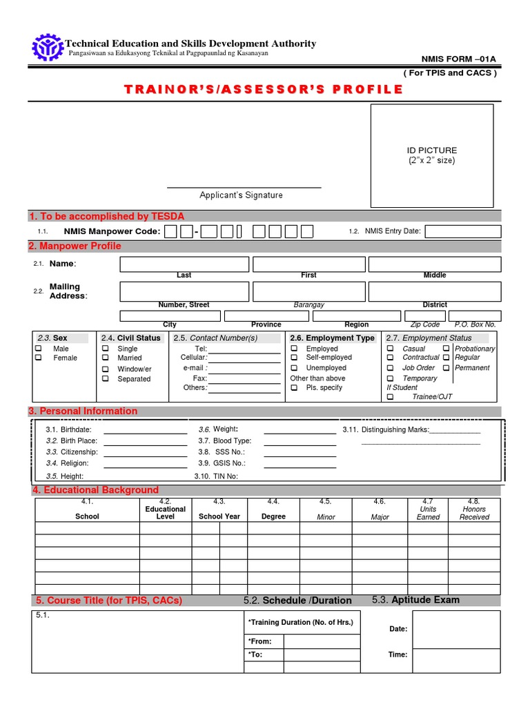 Trainor S Assessor S Profile Form PDF | PDF | Behavior Modification ...