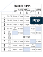 Horario de Clases