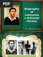 Biography of Indonesian National Heroes