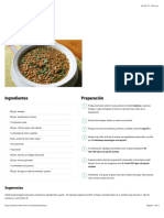 Lentejas - Recetario Thermomix