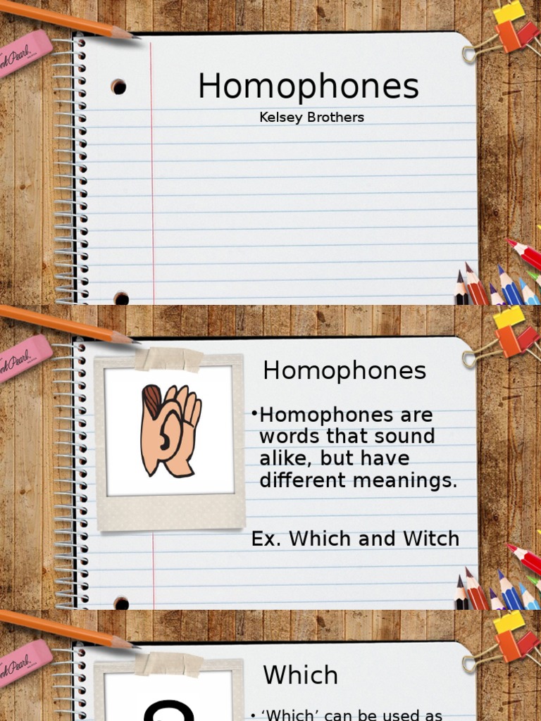 Homophones | PDF
