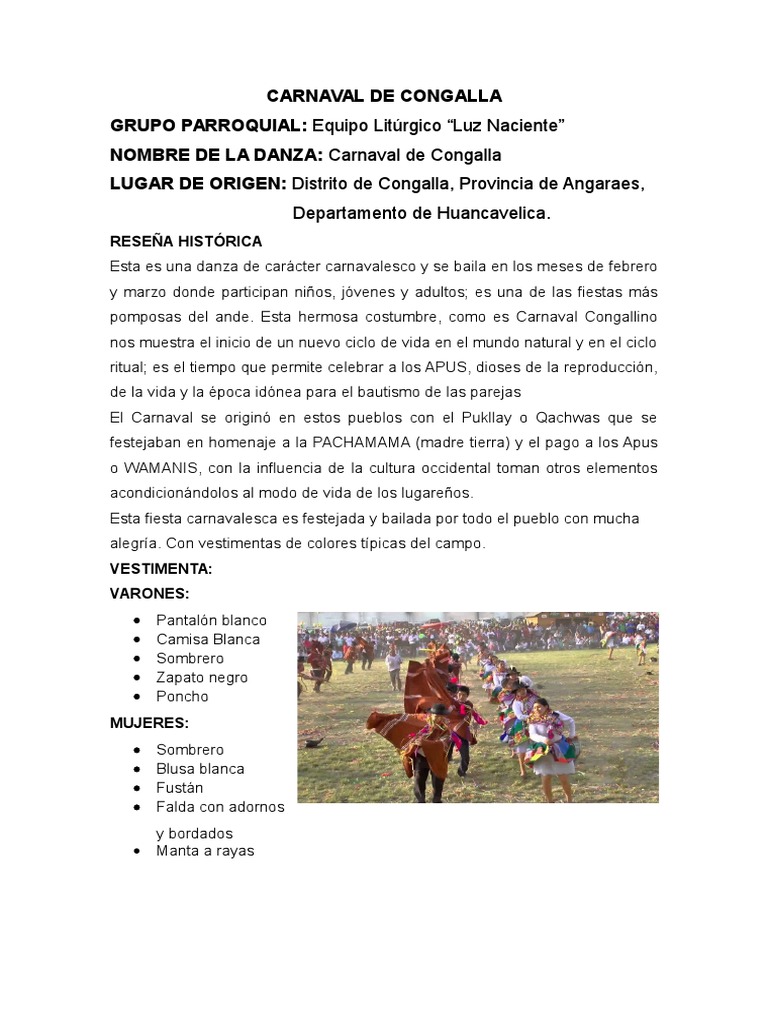 Reseña Carnaval de Congalla