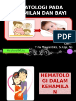 Hematologi Pada Kehamilan Dan Bayi