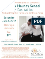 Weldon Mauney Sensei Saturday Seminar at NOLA July 2017