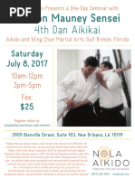 Weldon Mauney Sensei Saturday Seminar at NOLA July 2017