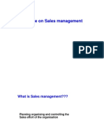 A Course On Sales Management