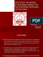 Comparative Study on Saving Accounts of Axis Bank